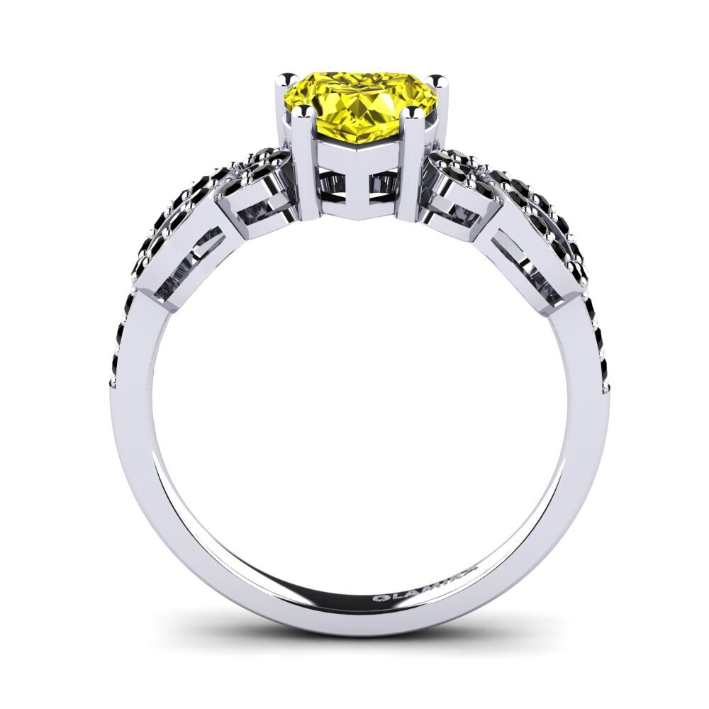 Yellow Diamond Engagement Ring Sylvia