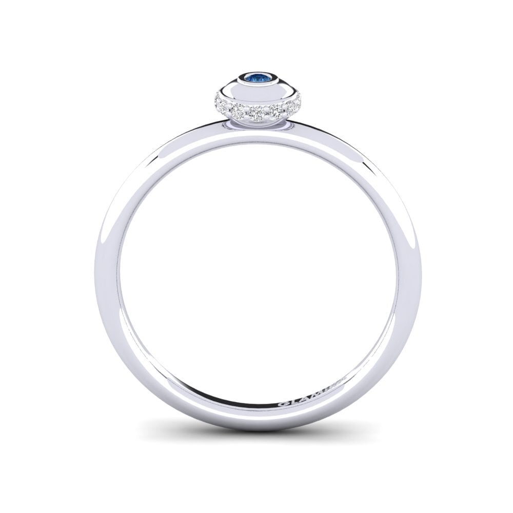Zircone Blu Scuro Anello da donna Taddeo