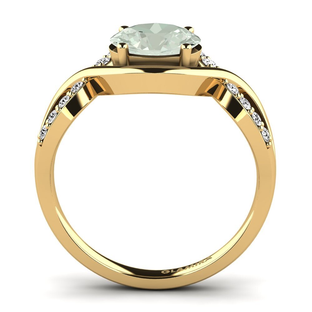Amatista verde Anillo de compromiso Talia