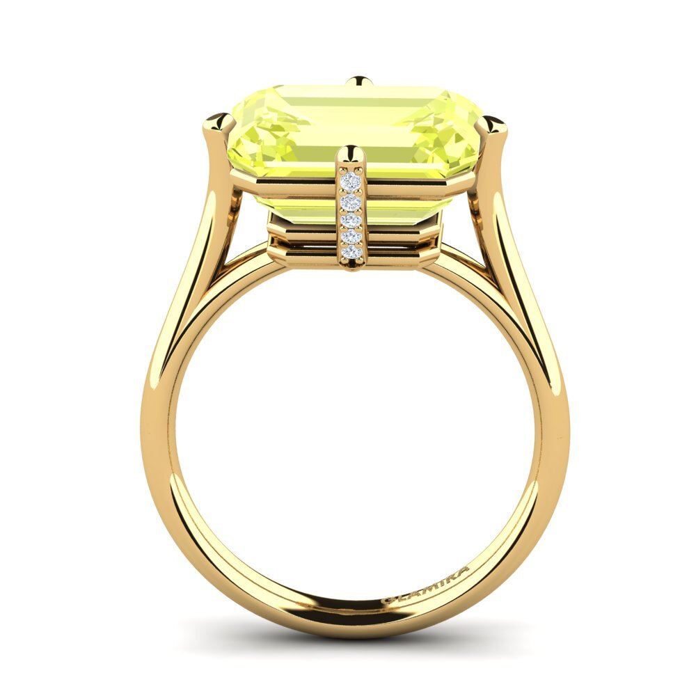 Lemon Quartz Ring Tamanna