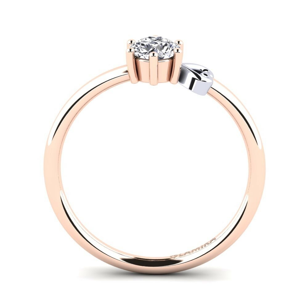 18k Rose & White Gold Women's Ring Tasenka