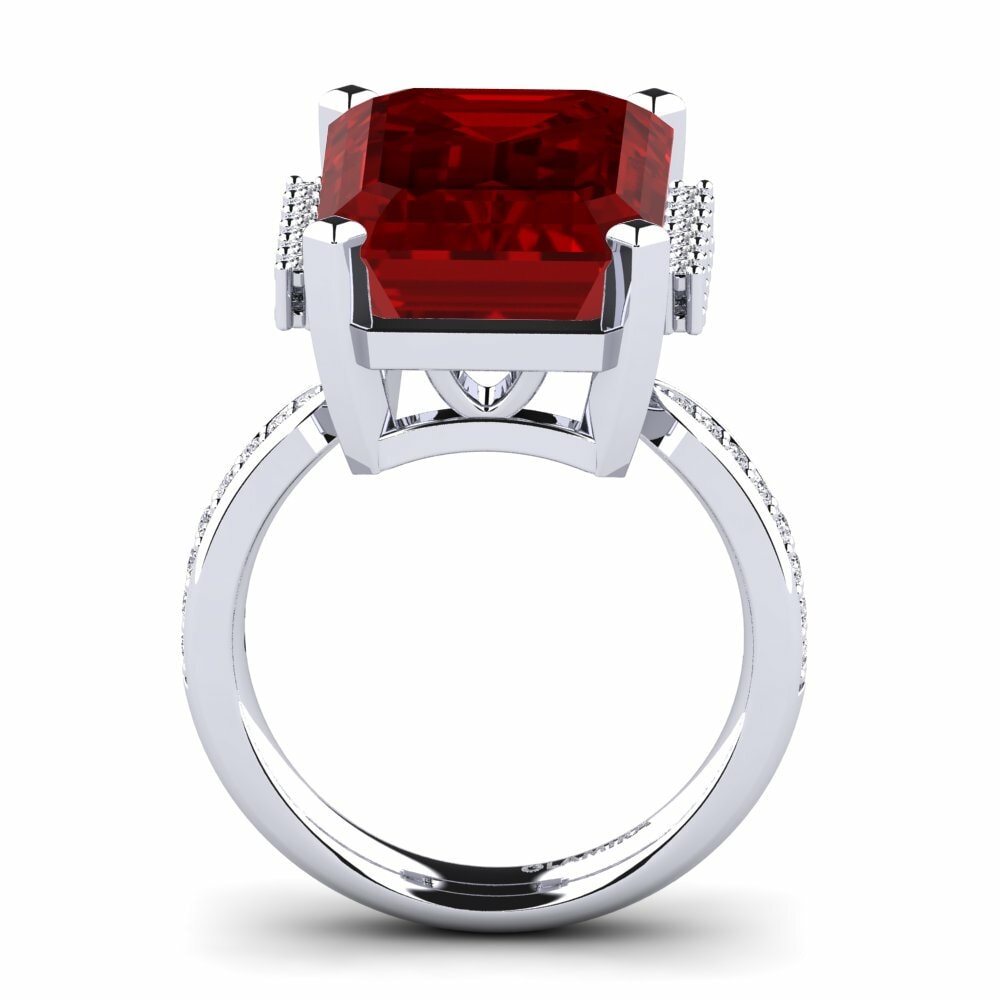 Rubis (créé en laboratoire) Bague Tayna