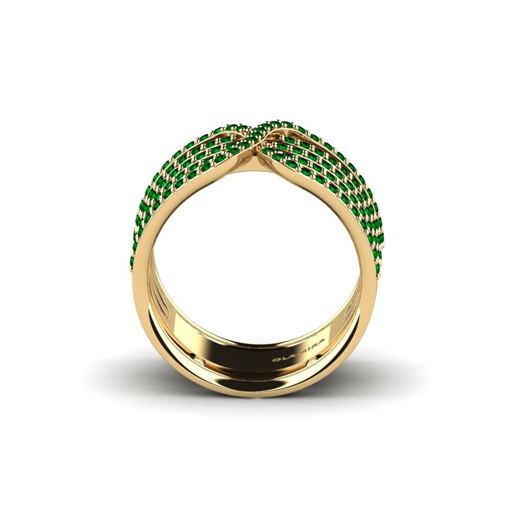 Zircônia Verde Anel Tealde