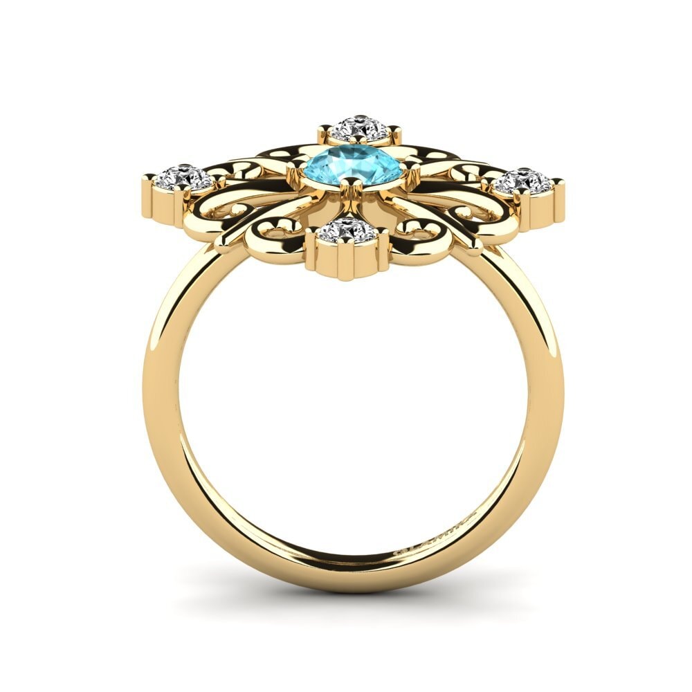 Blauer Zirkon Ring Telmo