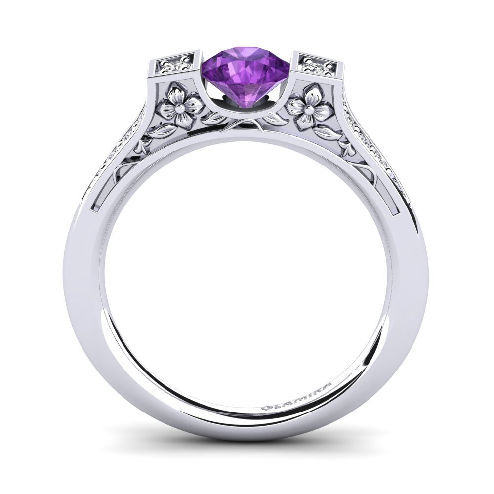 Amethyst Engagement Ring Tenby