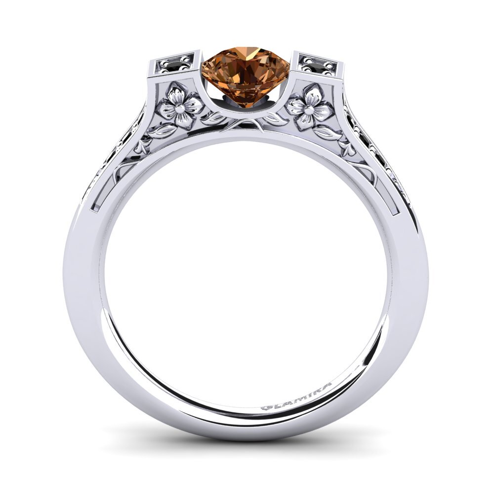 Brown Diamond Engagement Ring Tenby