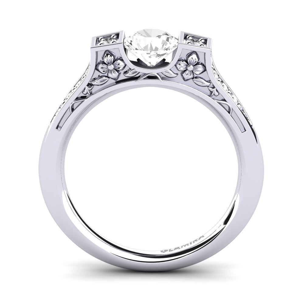 Zafiro blanco Anillo de compromiso Tenby