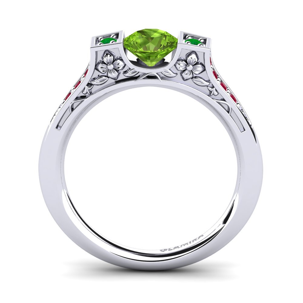 Peridot Engagement Ring Tenby