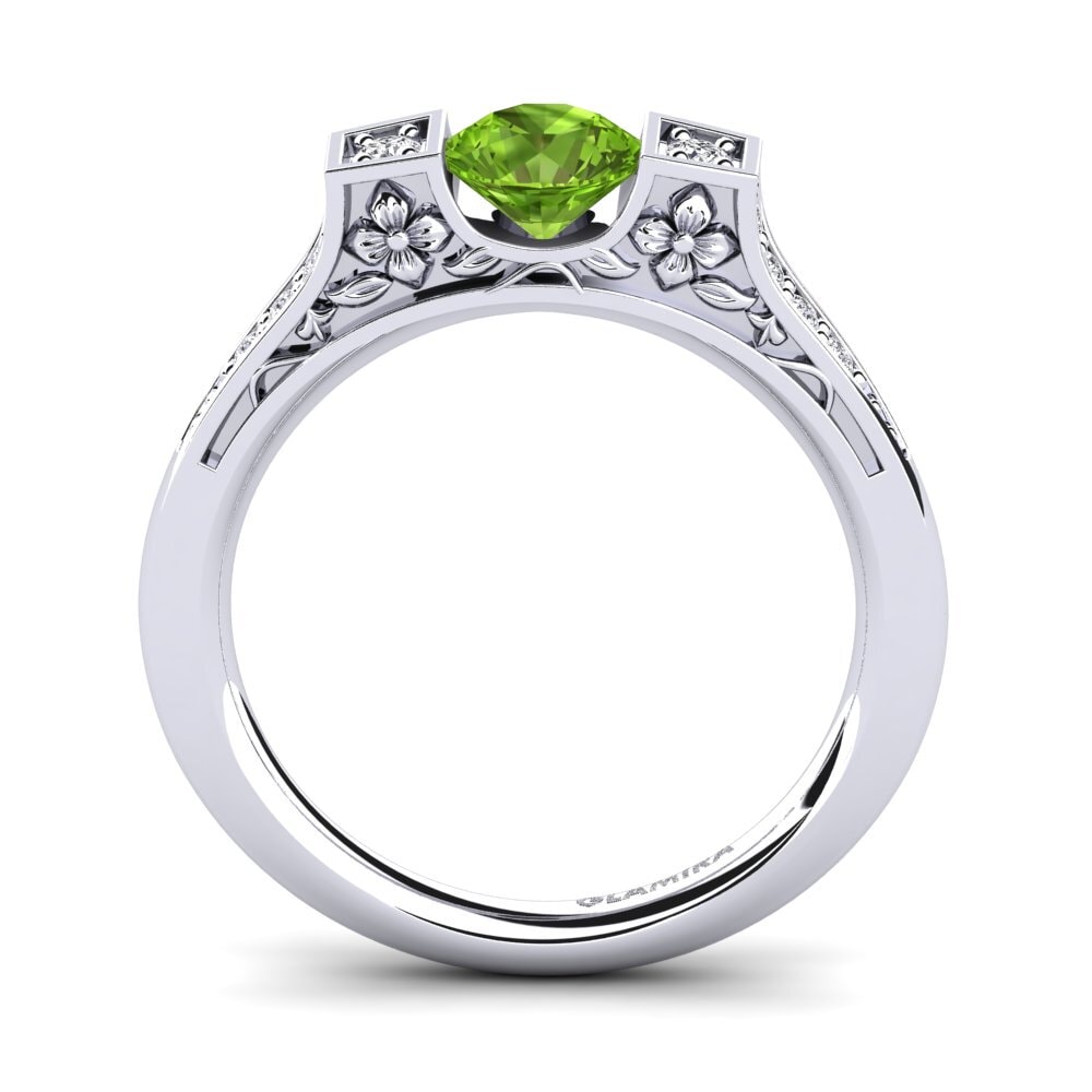 Peridot Engagement Ring Tenby