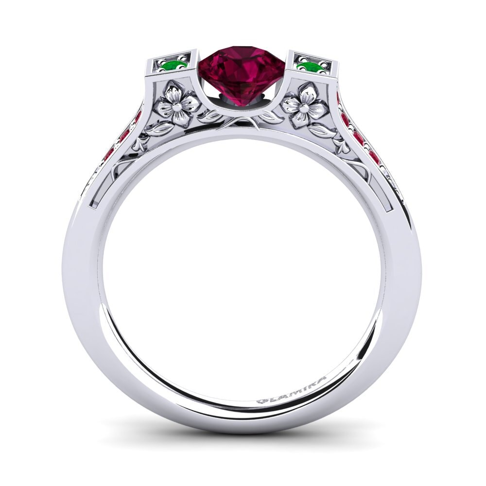 Rhodolite Garnet Engagement Ring Tenby