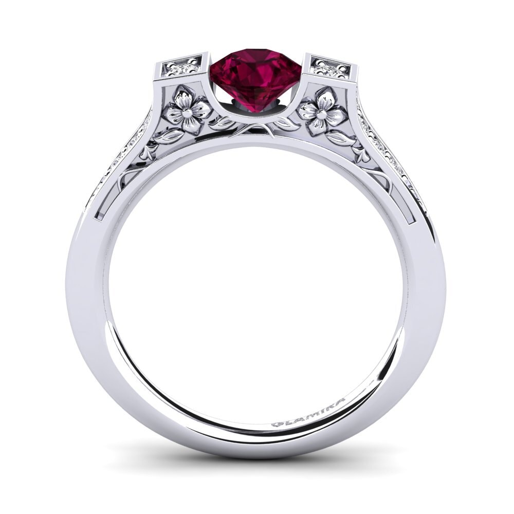 Rhodolite Garnet Engagement Ring Tenby