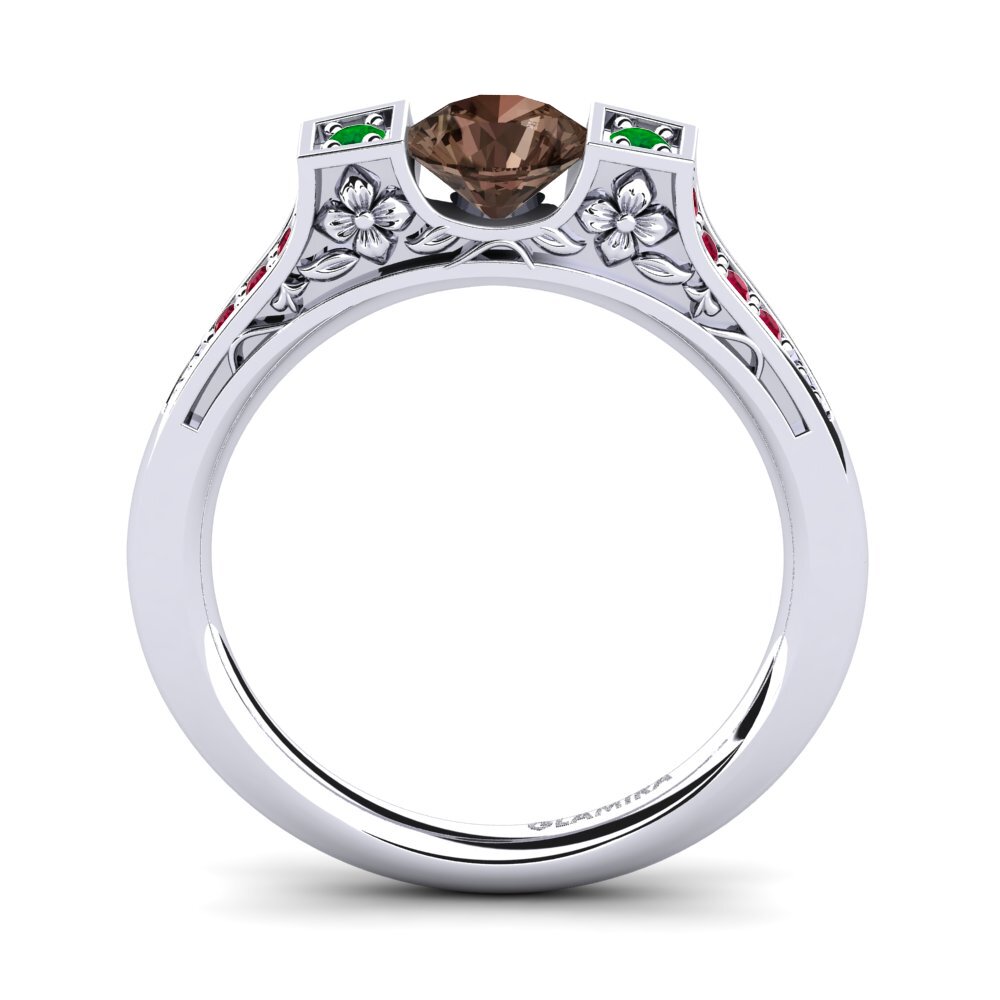 Smoky Quartz Engagement Ring Tenby