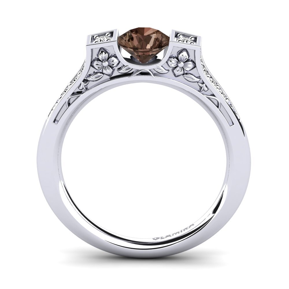 Smoky Quartz Engagement Ring Tenby