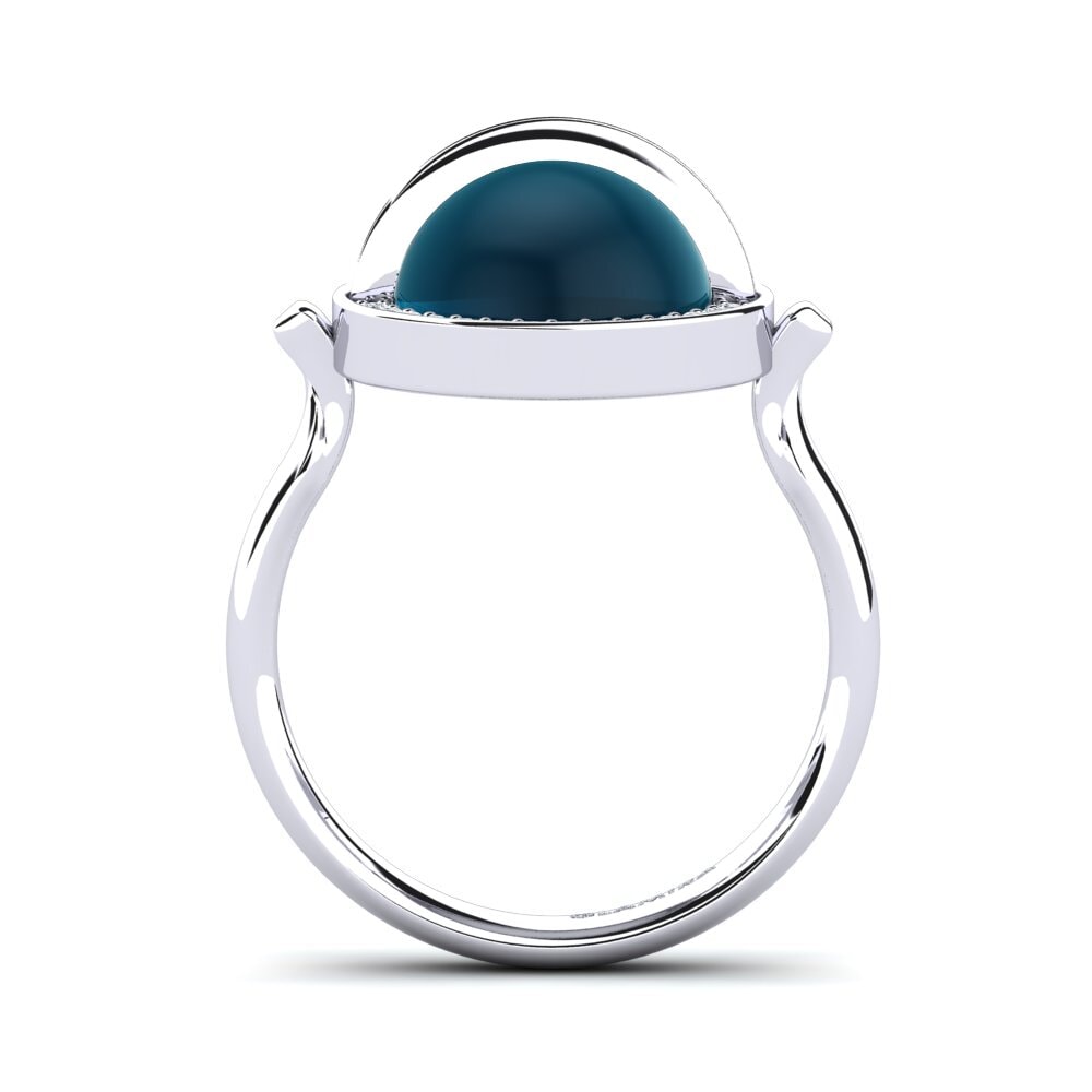 Cabochon London Blue Topaz Ring Terelle