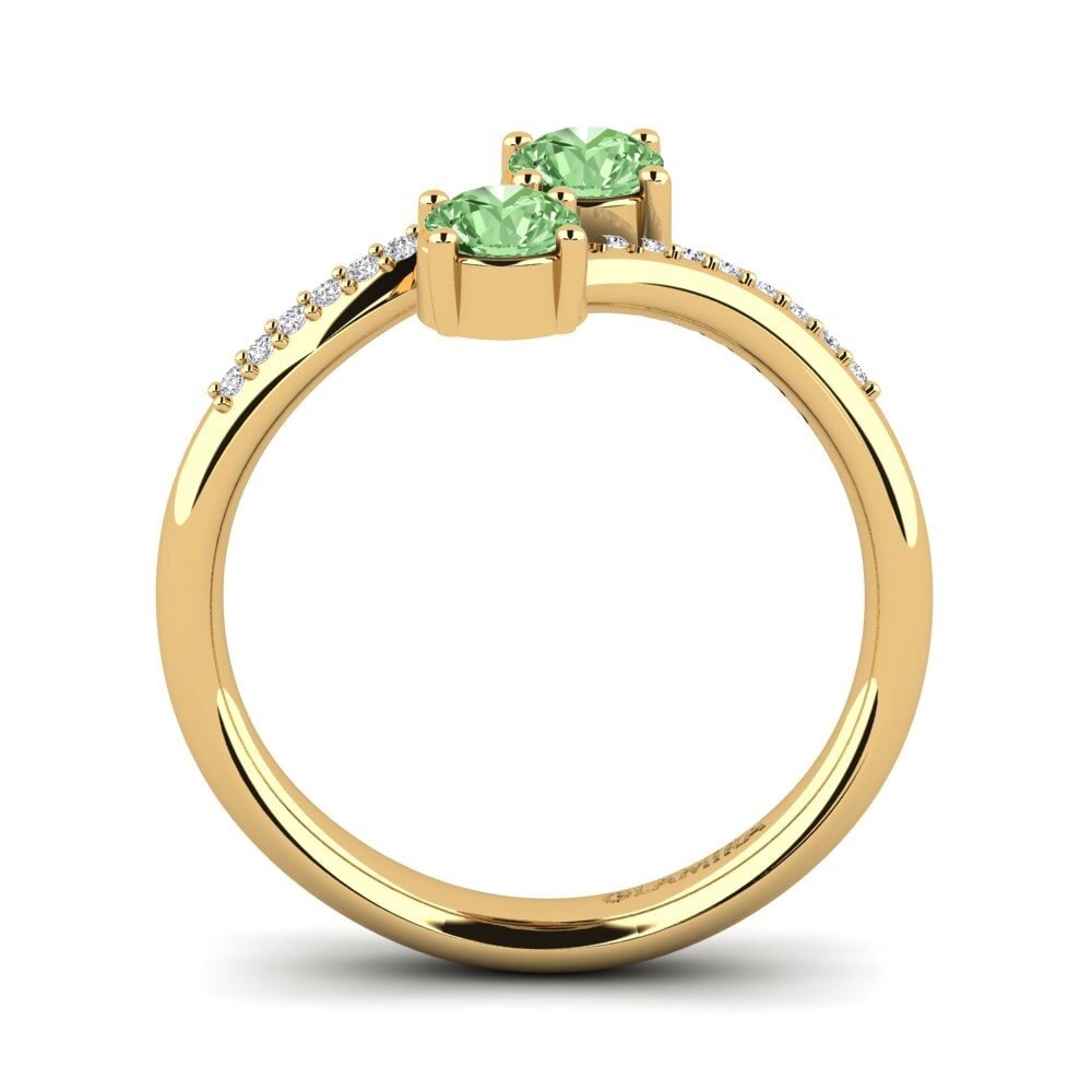 Diamante Verde Anillo de compromiso Ternisha