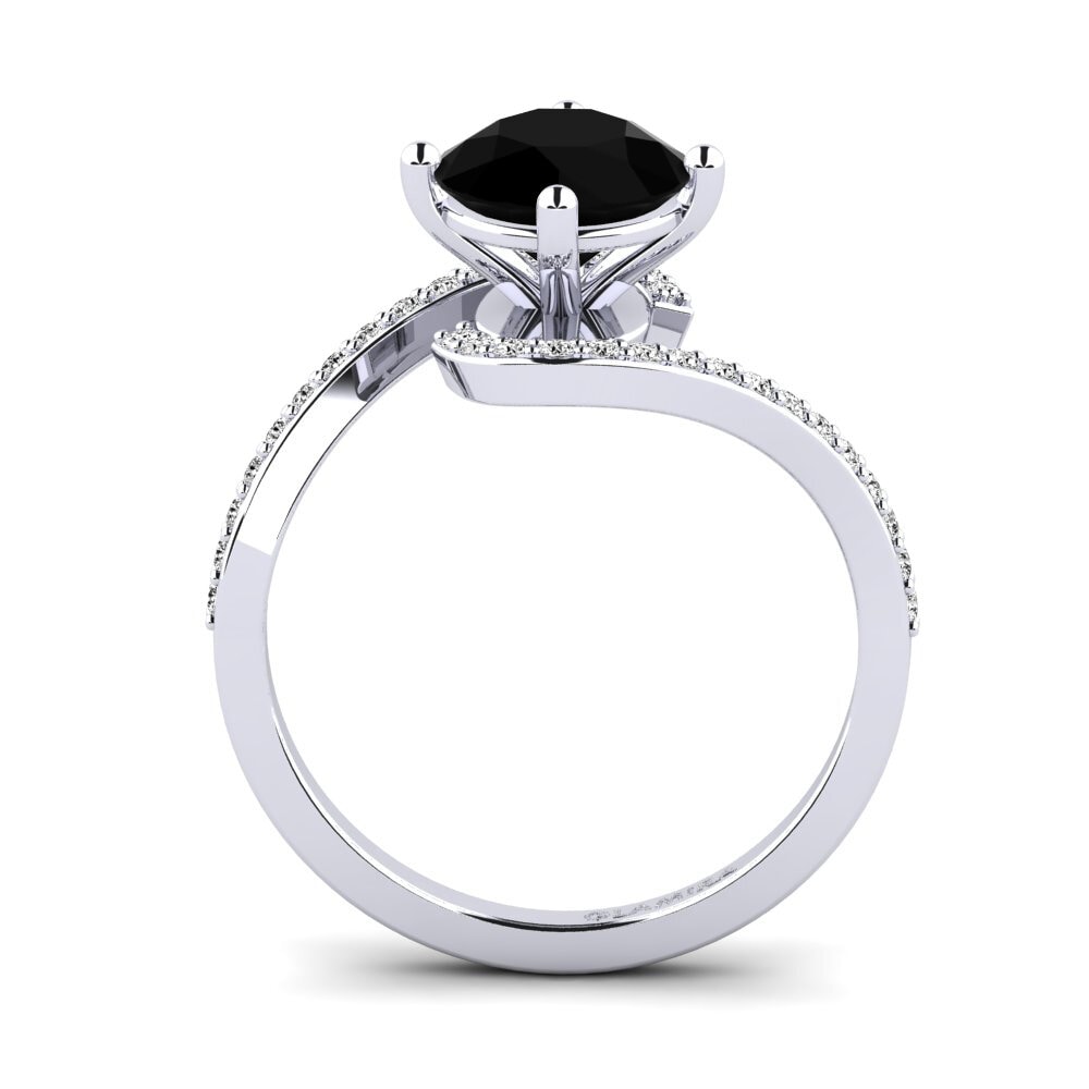 Ónix Negro Anillo de Mujer Ters