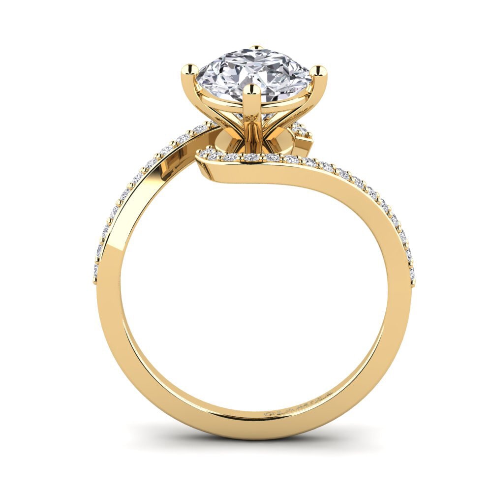 14ct Yellow Gold Diamond Women's Ring Ters