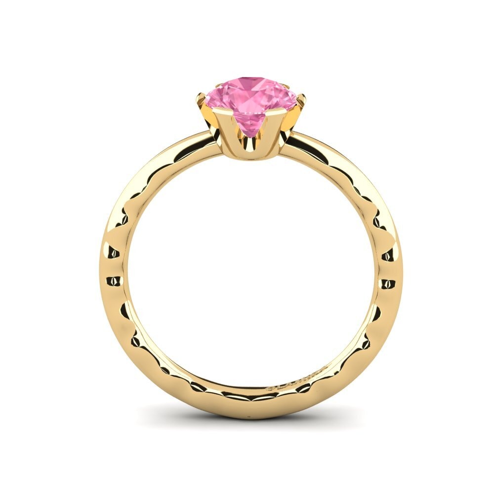 Zafiro Rosado Anillo de compromiso Terto