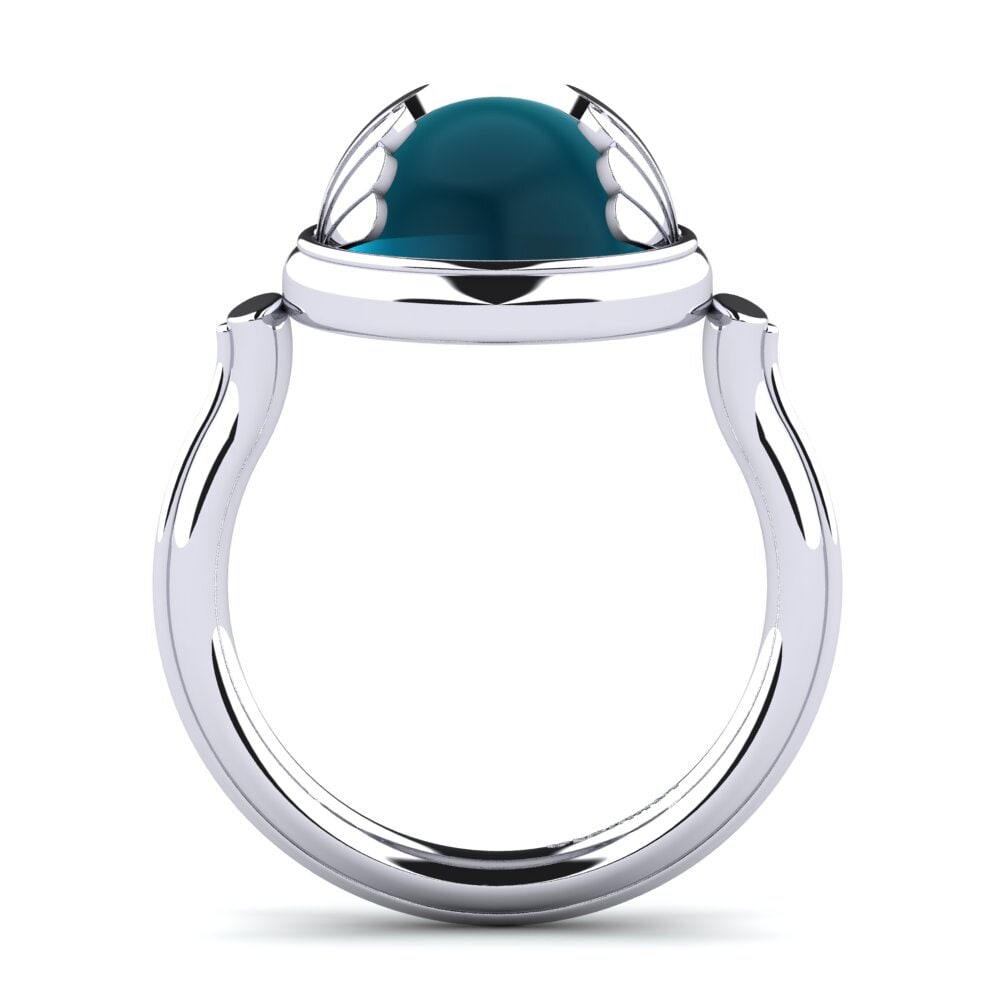 Cabochon London Blue Topaz Ring Thadia