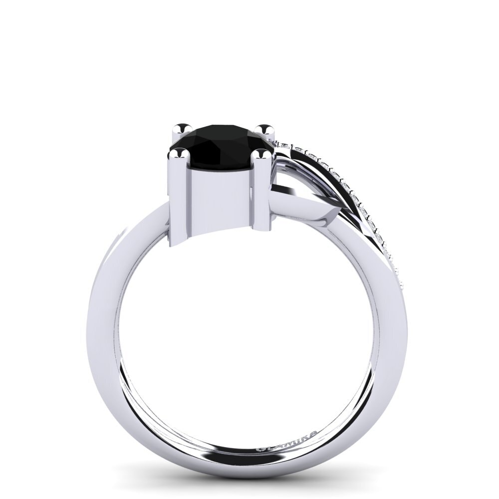 Black Diamond Engagement Ring Thalie