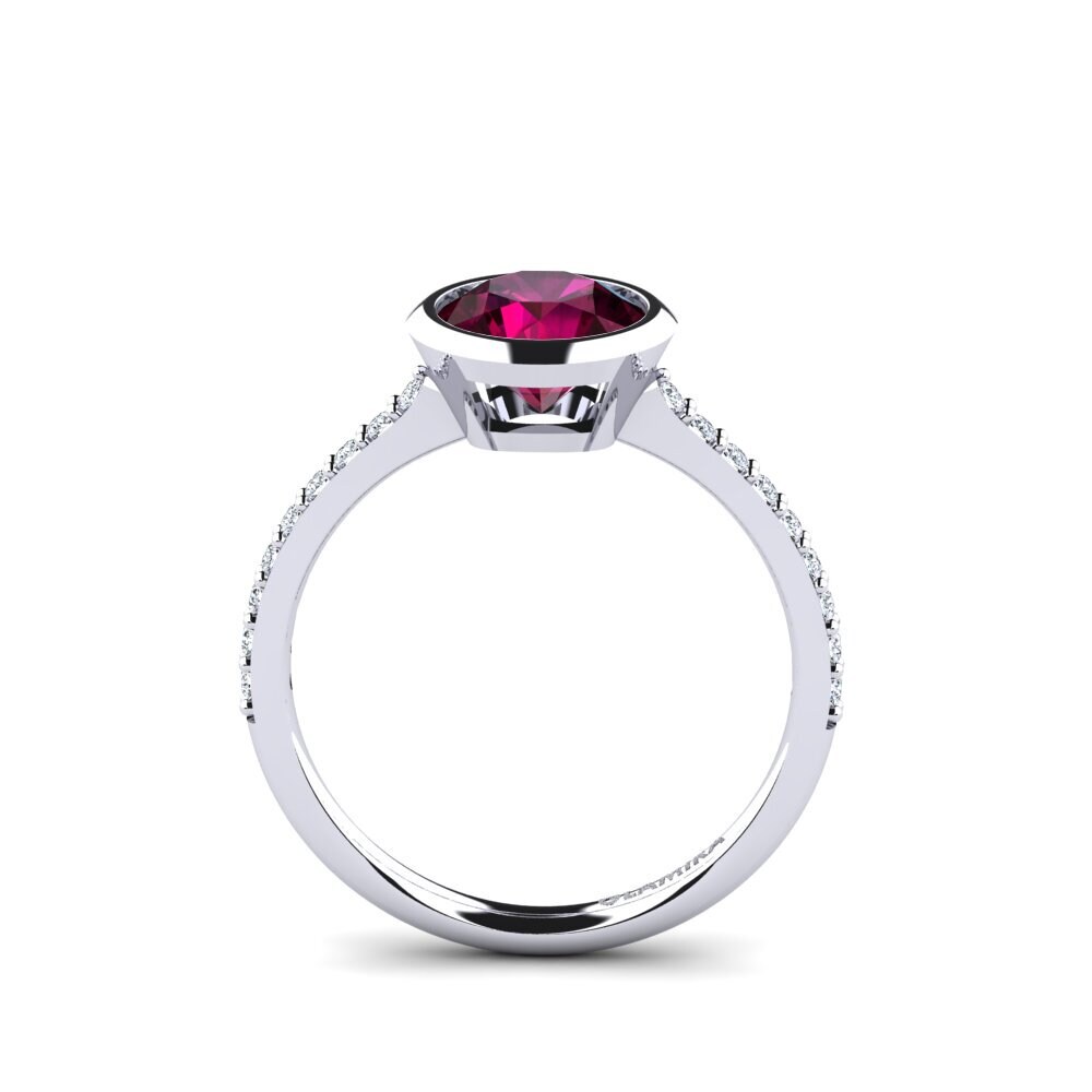 Rhodolite Garnet Engagement Ring Thandie