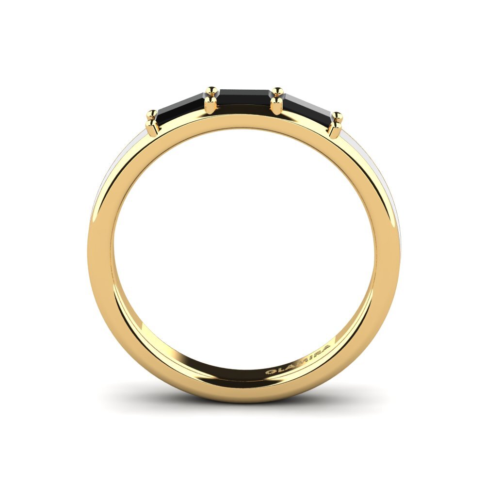 Schwarzer Saphir Ring Theda