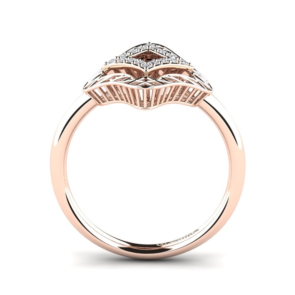 14k Oro Rosa Anillo Thelma