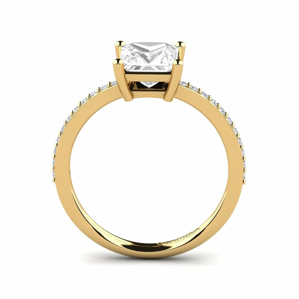White Topaz Engagement Ring Thursa