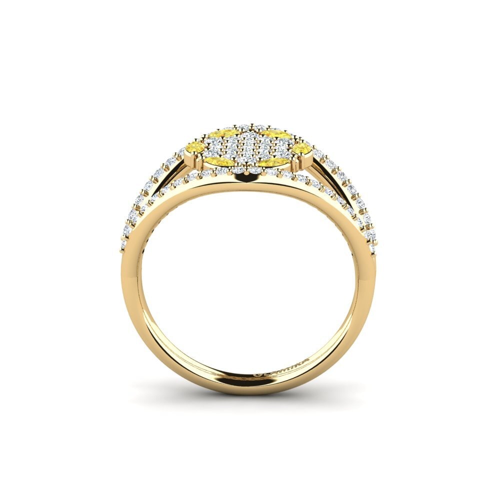 Yellow Sapphire Engagement Ring Thwyr