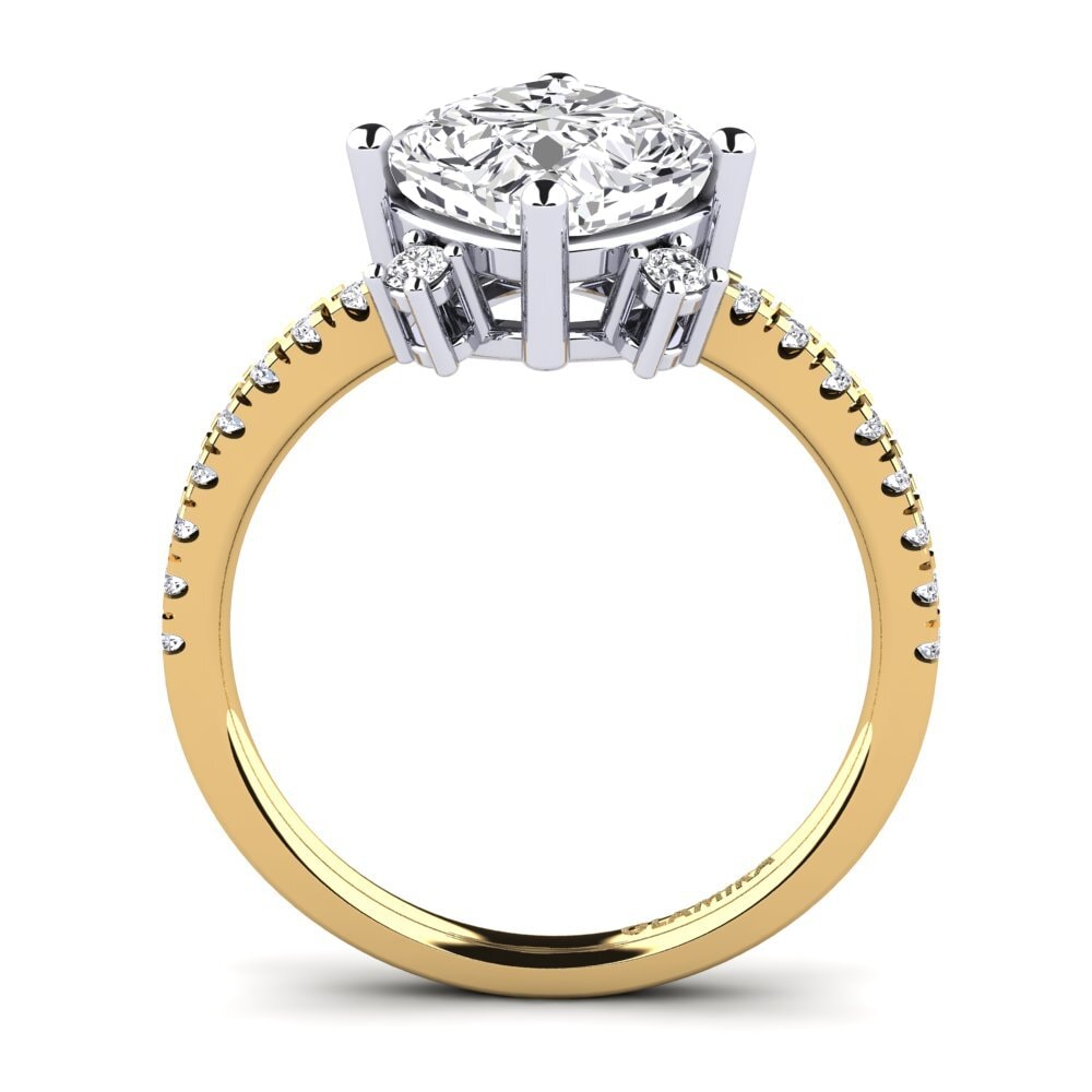 14ct Yellow & White Gold Engagement Ring Tiassale