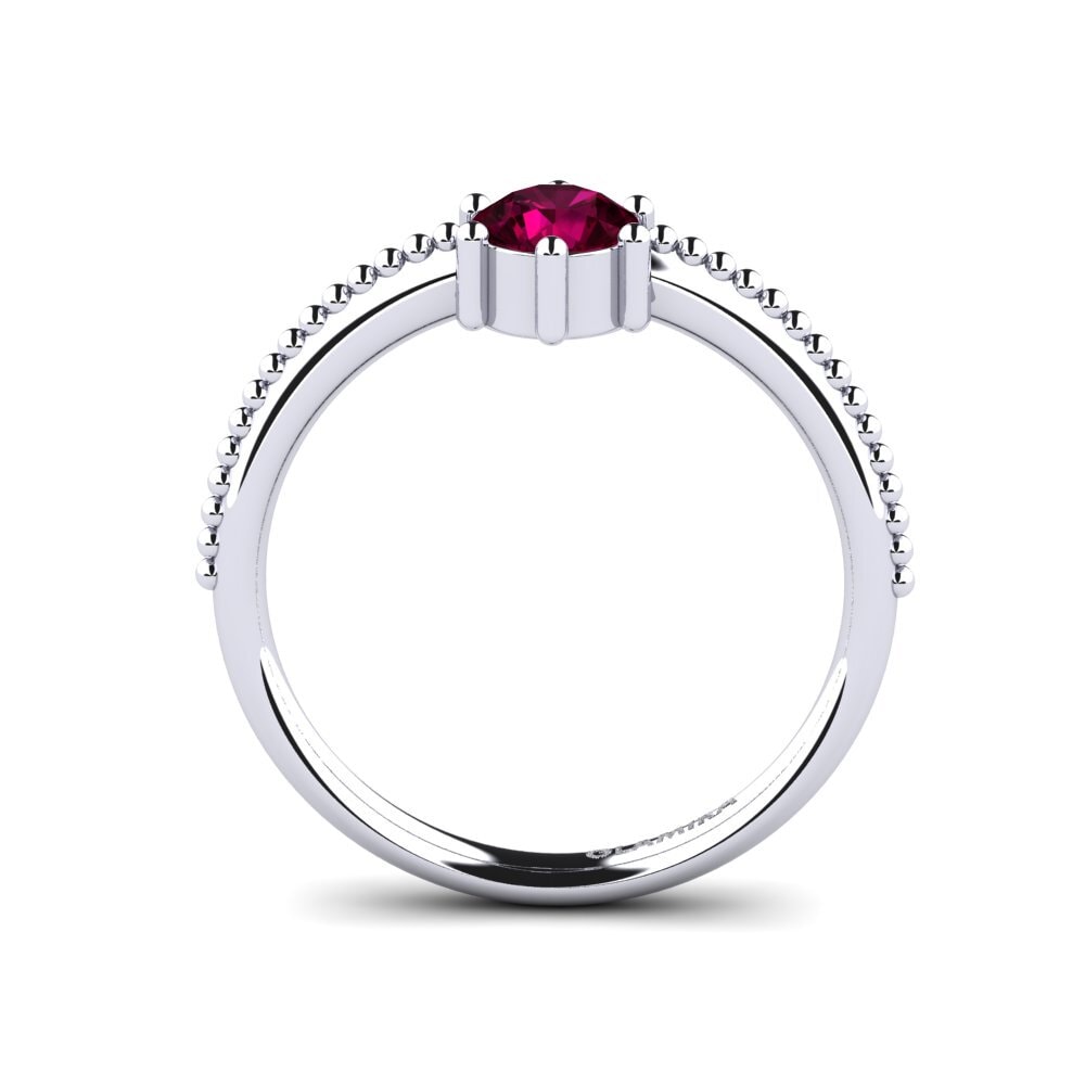 Rhodolite Garnet Engagement Ring Tigon