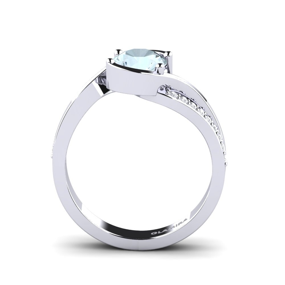 Aquamarine Engagement Ring Tilda