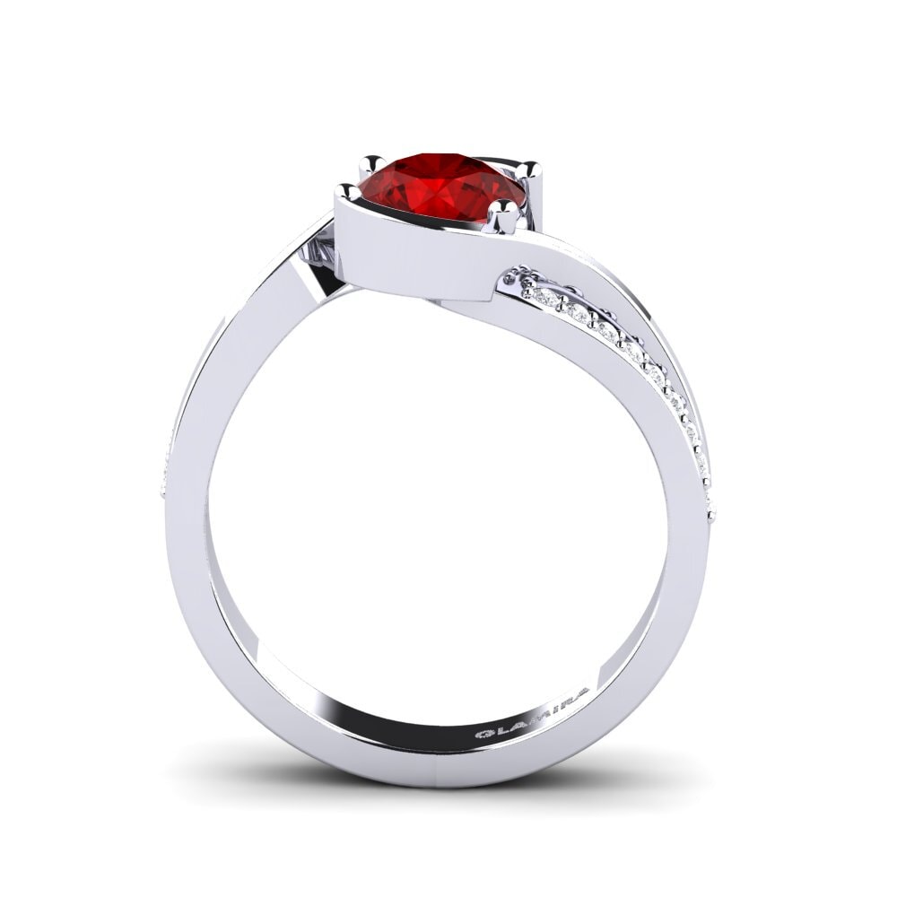 Ruby (Lab Created) Engagement Ring Tilda
