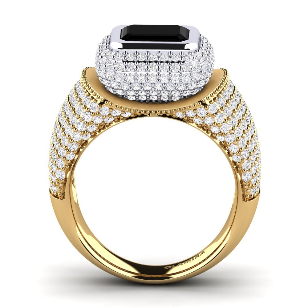 18k Oro Amarillo/Blanco Anillo de compromiso Timerica