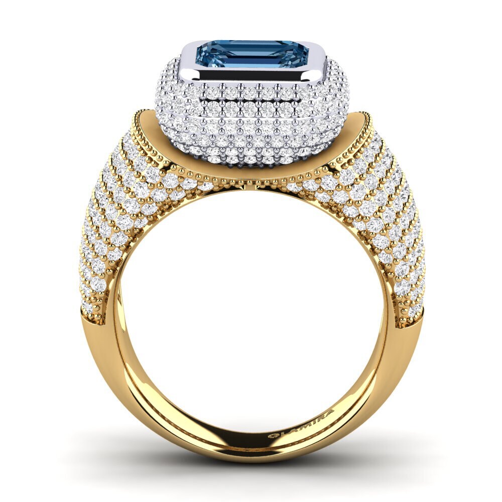 18ct Yellow / White Gold Engagement Ring Timerica