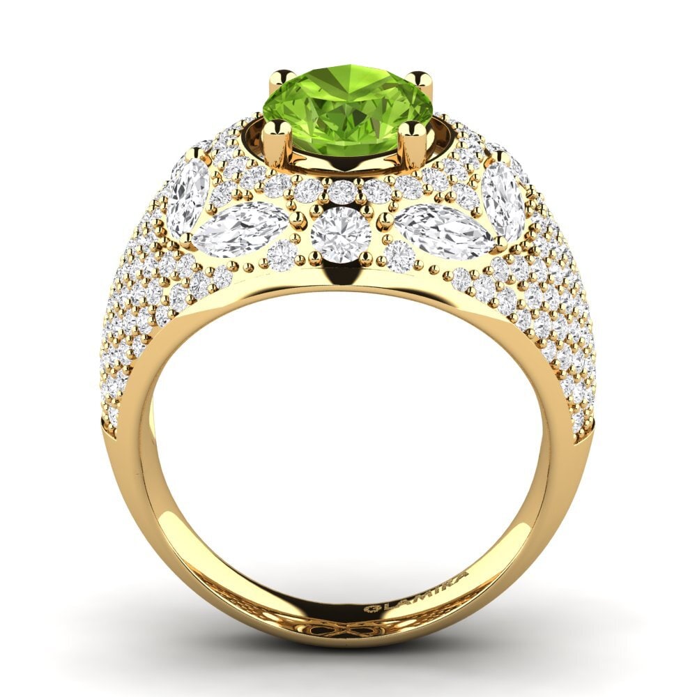 14k Oro Amarillo Anillo Timonie