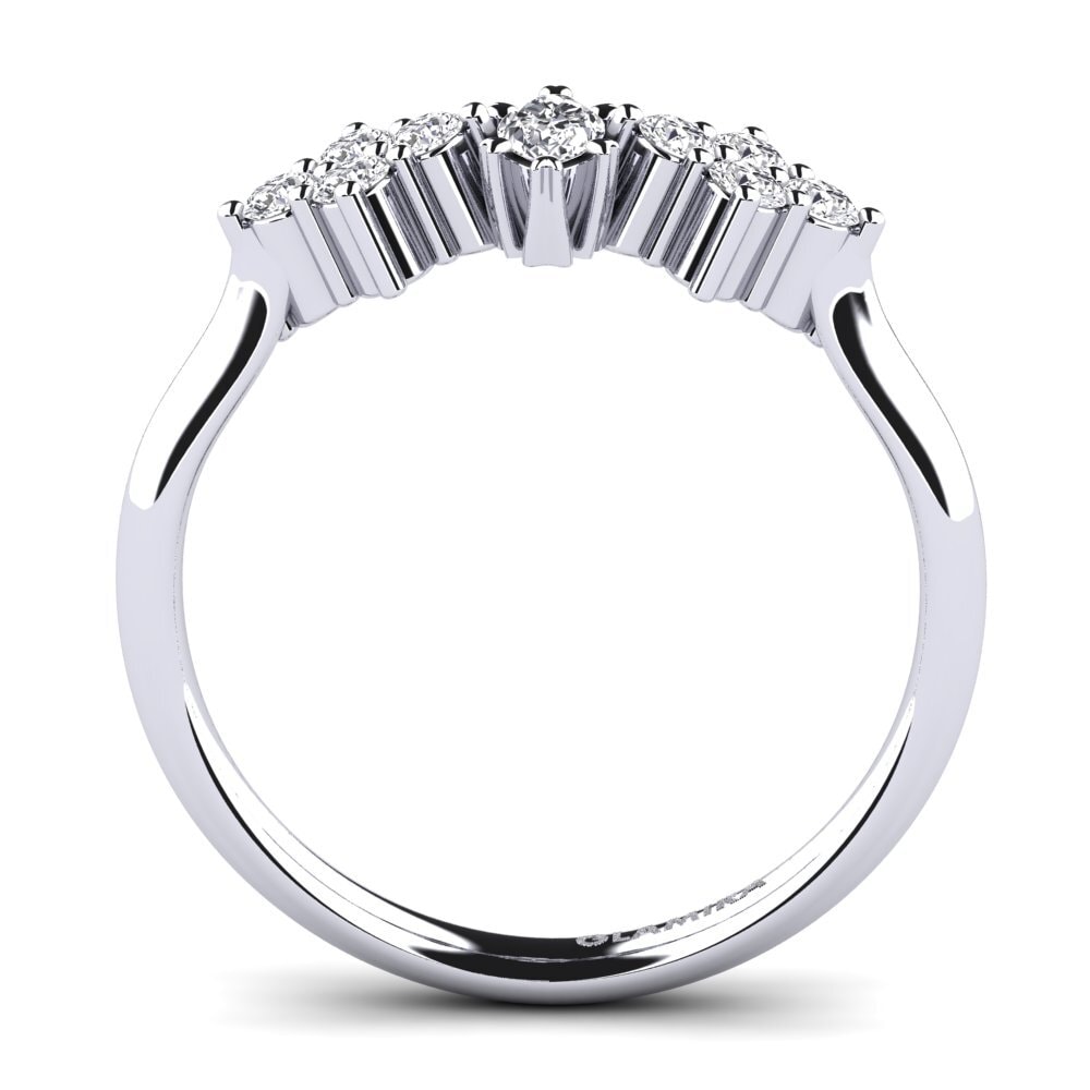 9ct White Gold Engagement Ring Tinos