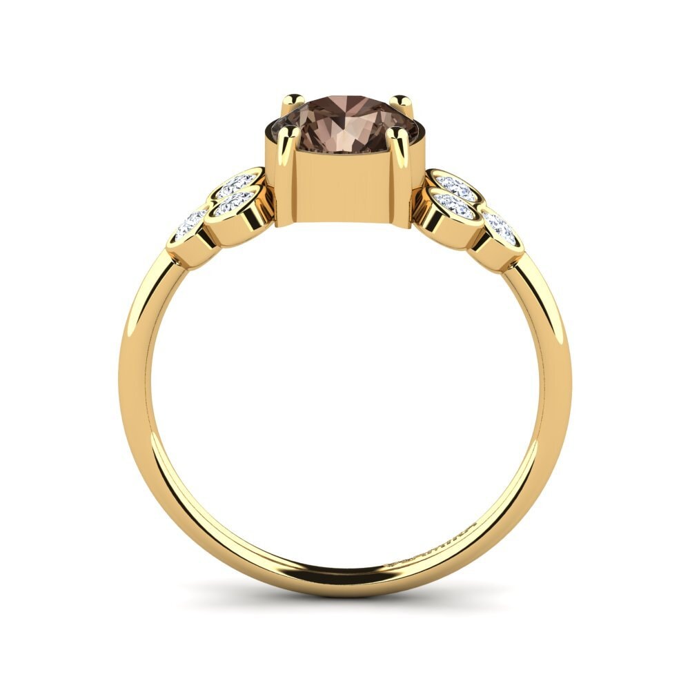 Smoky Quartz Engagement Ring Tinsley