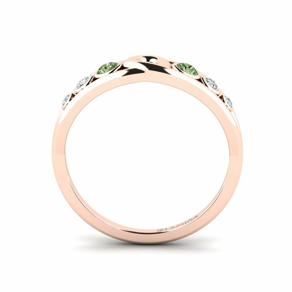 Green Diamond Ring Tiny
