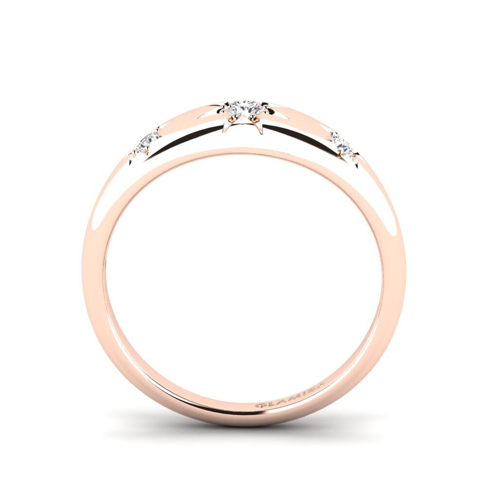 Zafiro blanco Anillo Tinystar