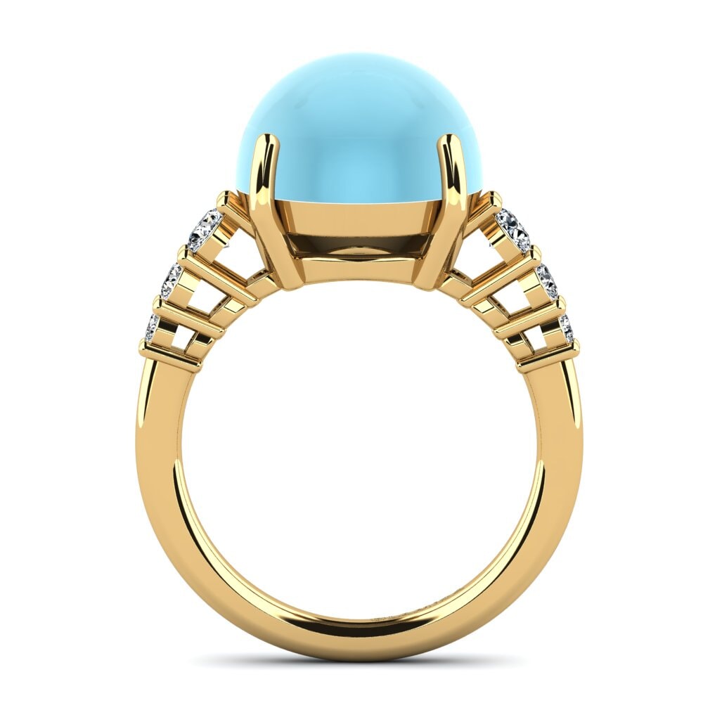 Cabochon Aquamarine Ring Tirone