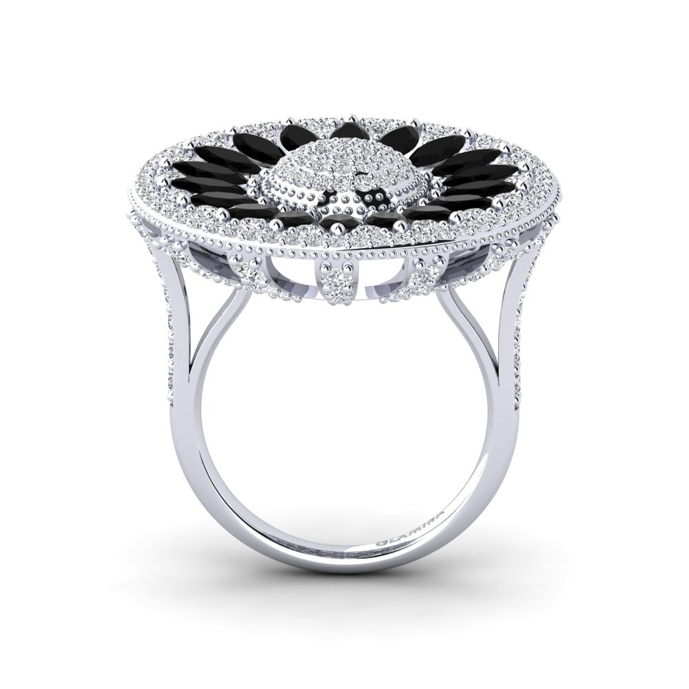 Zafiro negro Anillo Tishitha