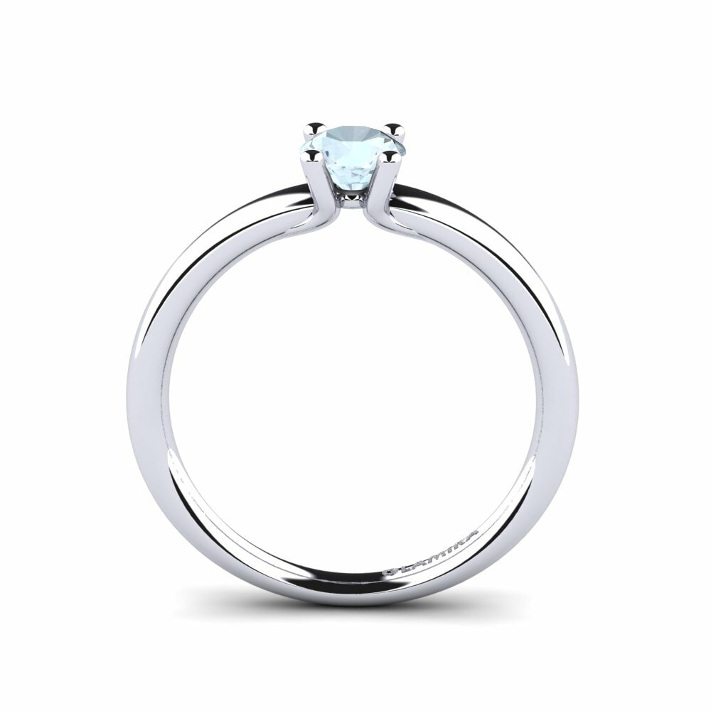 Forlovelsesring Titina 0.5 crt Akvamarin