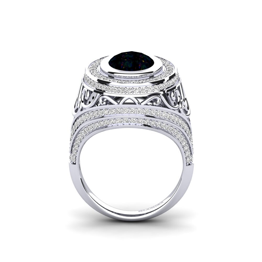 Opalo Negro Anillo de compromiso Tiyelle