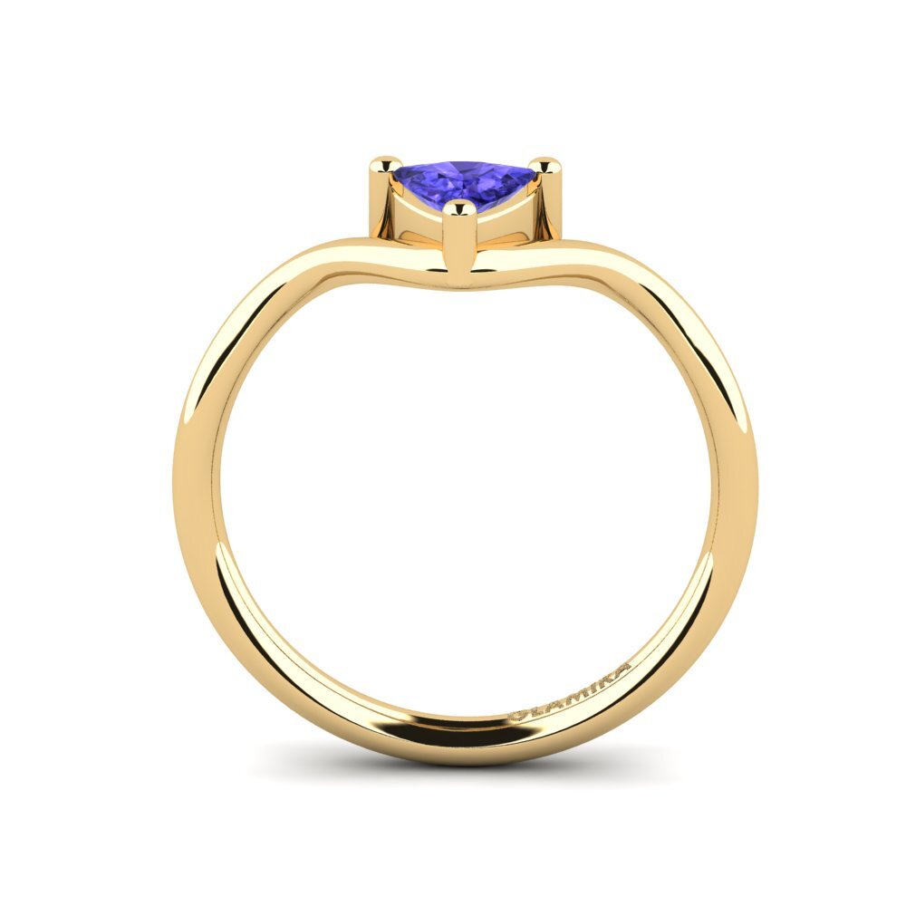 Trillion Tanzanite Engagement Ring Tollepps