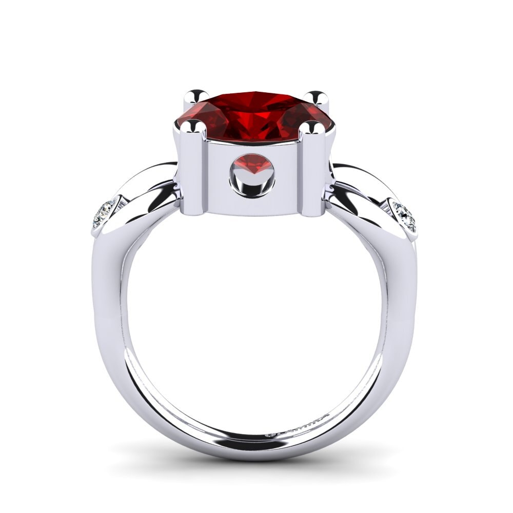 Ruby (Lab Created) Engagement Ring Torresy