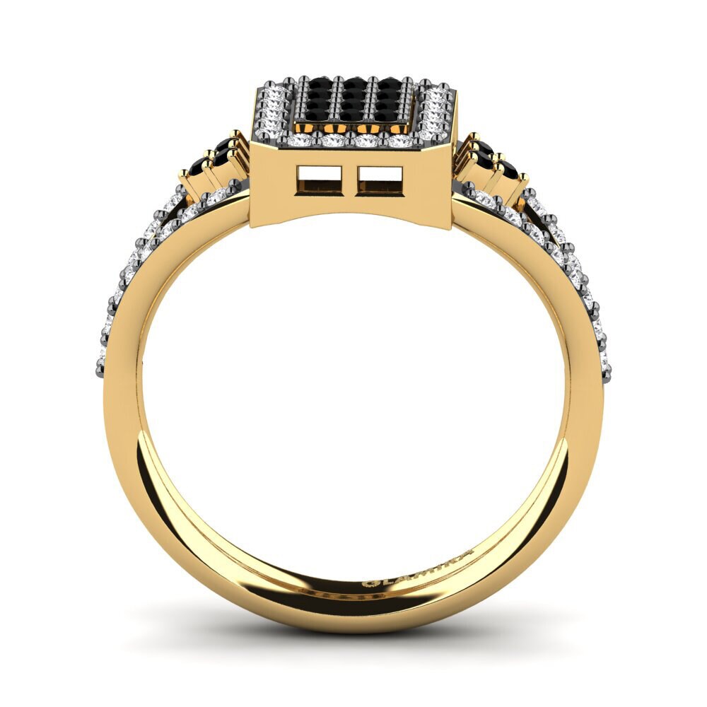 Black Diamond Engagement Ring Tosha