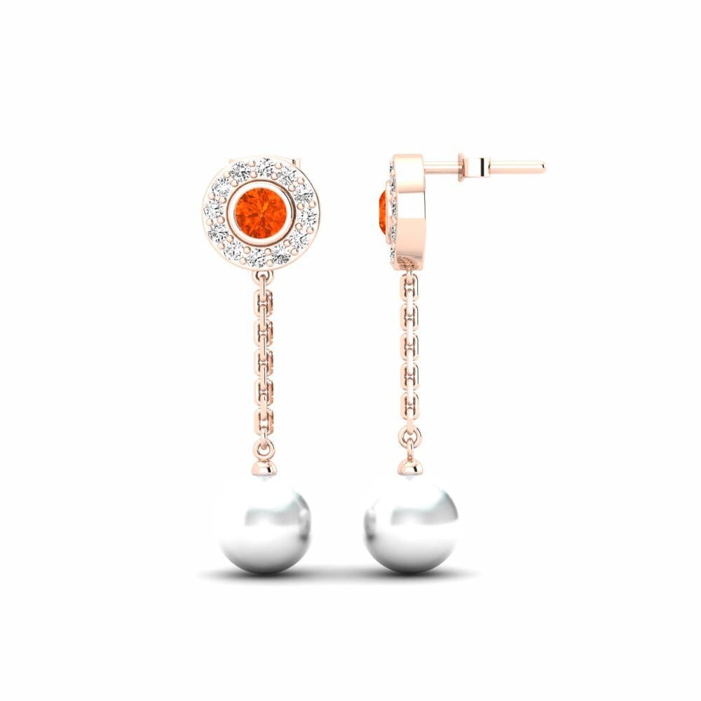 Opale de Feu Boucle d'oreille femme Tourisme