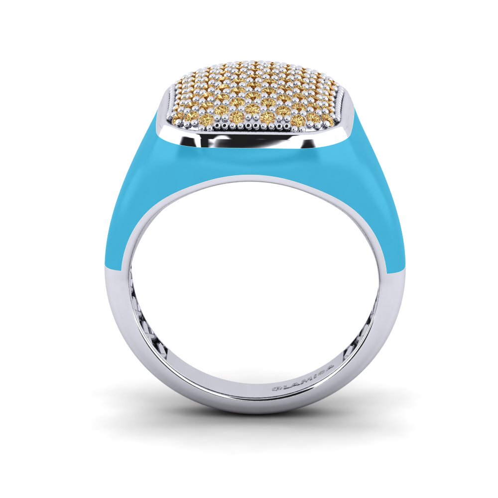 Brown Diamond Ring Tqral Women