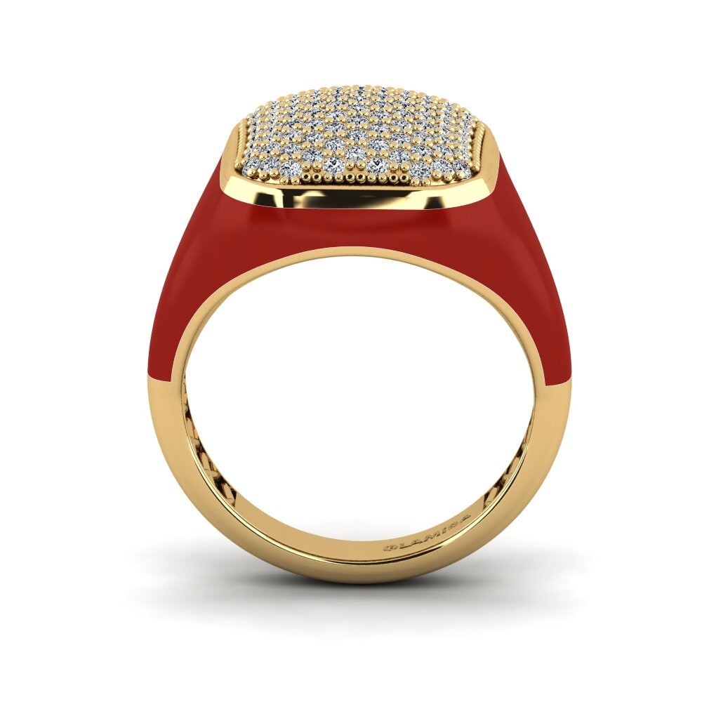 Gelbgold 585 Ring Tqral Women